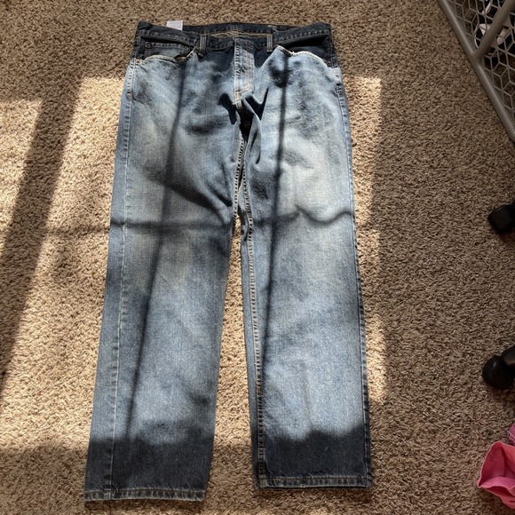 Levi's 559 Relaxed Straight Leg Men's Blue Denim Jeans 38x32 Blue Cotton - Picture 8 of 9